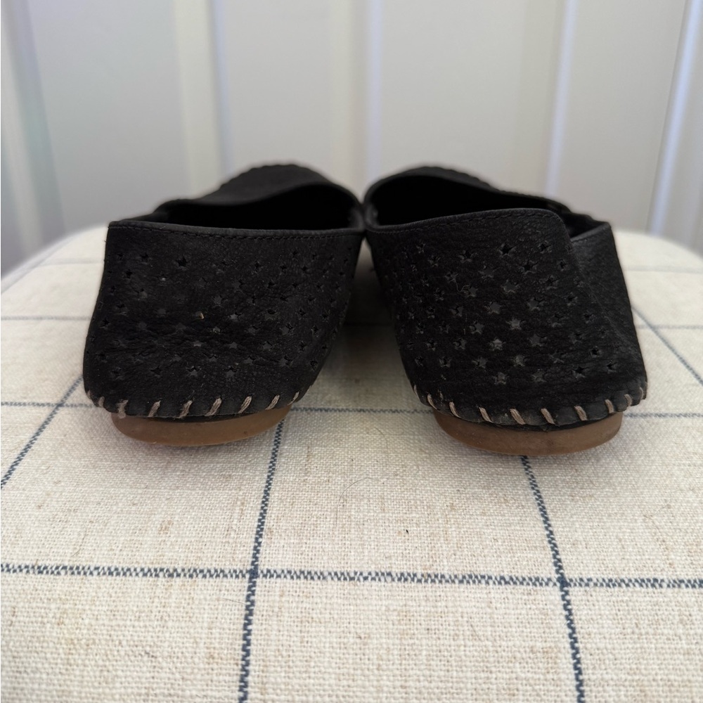 Adam Tucker Black Perforated Slip-Ons - Picture 4 of 7